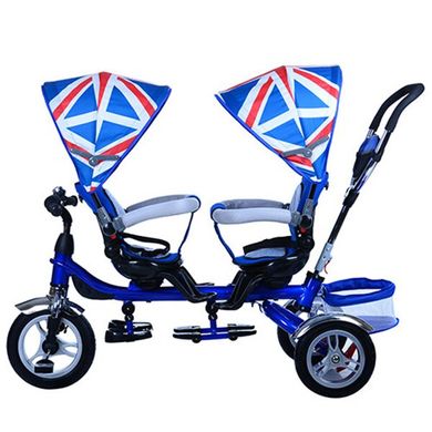 Трехколесный велосипед Turbo Trike Twins Синий (M 3116TW-1A) Spok