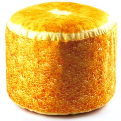 Мягкий надувной пуфик Danko Toys Fruit pouf Апельсин (FP-01-02) Spok
