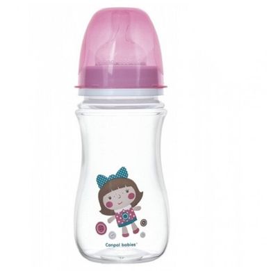 Бутылочка с широким горлышком антиколиковая Canpol babies Easystart Toys 300 мл, в ассортименте (35/222) Spok