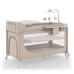 Ліжко-манеж з пеленатором Kinderkraft Leody Up Beige (KCLEODUPBEG00AC) Spok