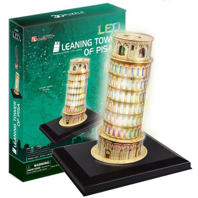 3D пазл CubicFun Пизанская башня LED (L502h) Spok