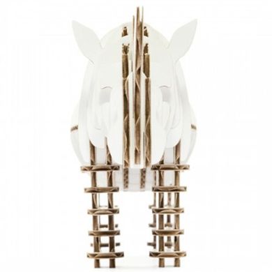 3D-пазл из гофрокартона Kawada D-torso Носорог Белый (4,5802386171e+012) Spok