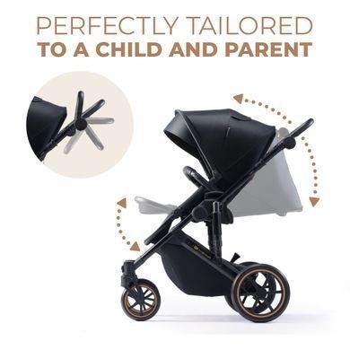 Универсальная коляска 2 в 1 Kinderkraft Prime 2 Venezian Black (KSPRIM02BLK2000) Spok