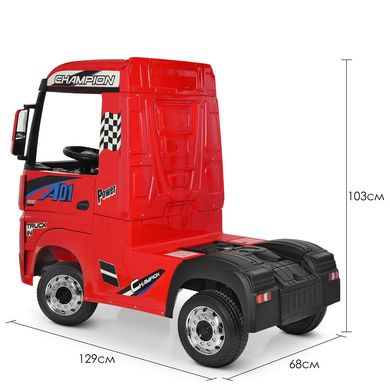 Детский электромобиль-грузовик Mercedes Actros Красный (M 4208EBLR-3) Spok