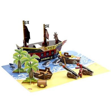 Игровой набор для анимационного творчества Stikbot S2 Остров сокровищ 1 фигурка, аксессуары (TST623P) Spok