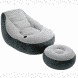 Надувное велюровое кресло с пуфиком Intex 68564 Фото 1