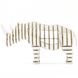 3D-пазл из гофрокартона Kawada D-torso Носорог Белый (4,5802386171e+012) Фото 2