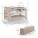 Кровать-манеж з пеленатором Kinderkraft Leody Up Beige (KCLEODUPBEG00AC) Фото 7