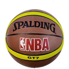 Баскетбольный мяч резиновый, принт Spalding NBA (С 34470) Spok
