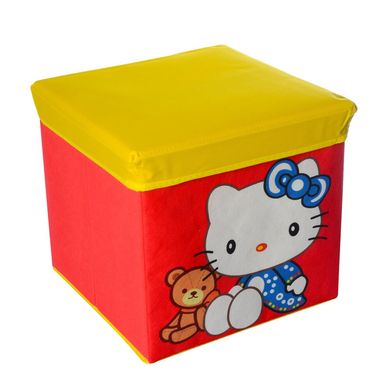 Корзина-пуф для игрушек Bambi Hello Kitty (M 5765) Spok