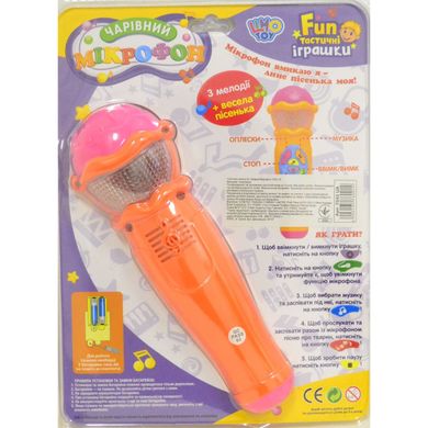 Микрофон Limo Toy 7043 UA Оранжевый Spok