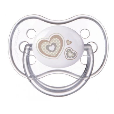 Силиконовая симметричная пустышка Canpol Babies Newborn baby, 0-6 месяцев, в ассортименте (22/580) Spok