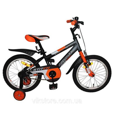 Велосипед Azimut Stitch 16" Оранжево-голубой Spok