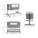 Приставная кроватка-люлька Kinderkraft Nestee Grow 2 Dark Grey (KLNEEGR2DGR0000) Фото 10