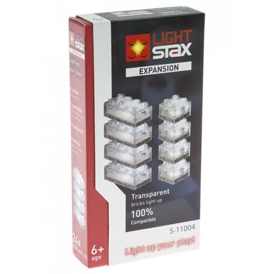 Конструктор Light Stax с LED подсветкой Expansion Transparent 24 (S11004) Spok
