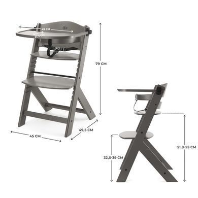 Стільчик для годування Kinderkraft Enock Brown (KKKENOCBRWF0000) Spok