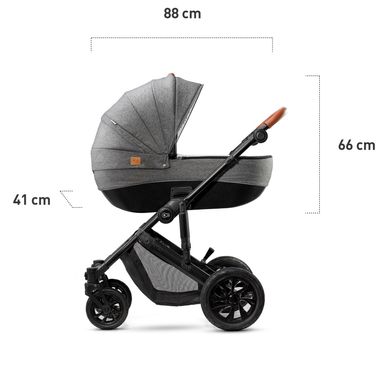Универсальная коляска 2 в 1 Kinderkraft Prime Gray + MommyBag (KKWPRIMGRMB200) Spok