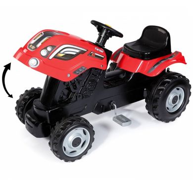 Трактор на педалях с прицепом Smoby XL Claas Красный (710108) Spok