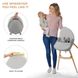 Стільчик для годування 2 в 1 Kinderkraft Fini 2 Grey (KHFINI02GRY0000) Фото 7