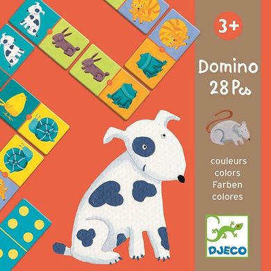 Настольная игра Djeco Домино Цветные животные (DJ08111) Spok