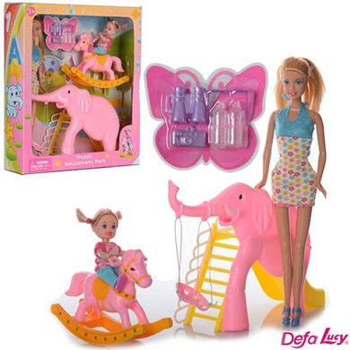 Кукла Defa Lucy с дочкой на детской площадке 8241 Spok