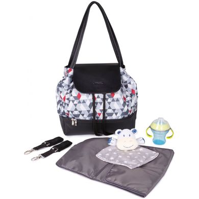 Рюкзак для мамы BabyOno UpTown c матрасиком для пеленания Треугольники (1501/01) Spok