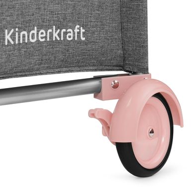 Кровать-манеж с пеленатором Kinderkraft Joy Pink (KKLJOYPNK000AC) Spok