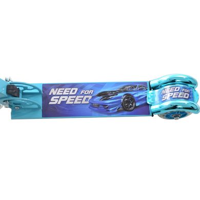 Самокат Profi Trike BB 3-009-1 Need For Speed Голубой Spok