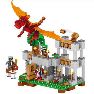 Конструктор Lele Minecraft Красный дракон (33027) Spok