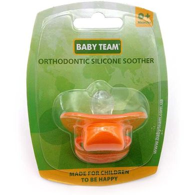Пустышка силиконовая ортодонтическая Baby Team 1 шт 0+ (3001) Spok