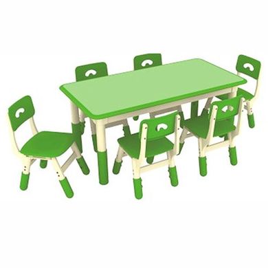 Столик со стульчиками Bambi Table 3-4 Зелено-белый Spok