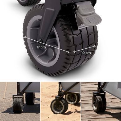 Складная туристическая тележка Kinderkraft Rollster Mystic Black (KSROLL00BLK0000) Spok