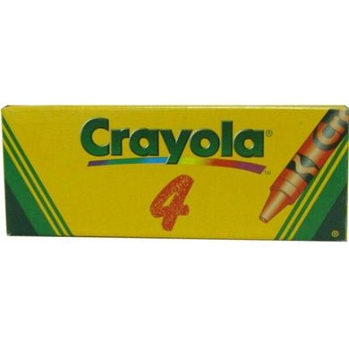 4 разноцветных стандартных восковых мелка Crayola (5010994228149) Spok
