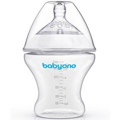 Бутылочка для кормления антиколиковая BabyOno Natural Nursing, 180 мл (1450) Spok