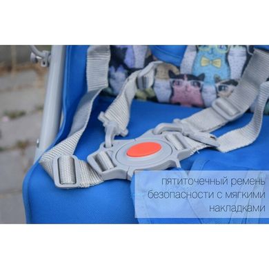 Коляска-трость Babycare Rider SB-0002 Лен Blue Spok
