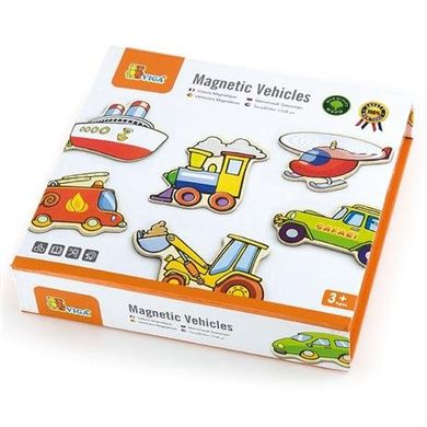Набор магнитных фигурок Viga Toys Транспорт (58924) Spok