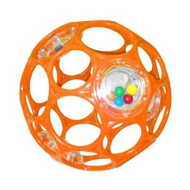 Мяч Kids II OBall с погремушкой Оранжевый (81031-5) Spok
