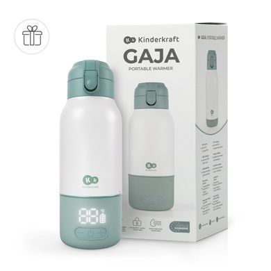 Портативний підігрівач для молока і термос 2-в-1 Kinderkraft Gaja Green (KEGAJA00GRE0000) Spok