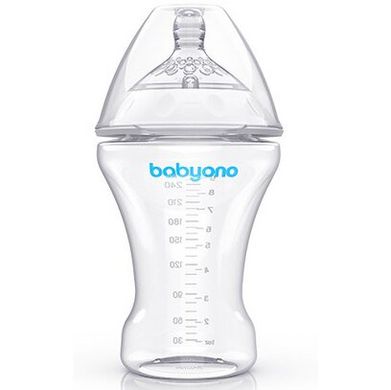 Бутылочка для кормления антиколиковая BabyOno Natural Nursing, 260 мл (1451) Spok