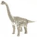3D-пазл из гофрокартона Kawada D-torso Брахиозавр Белый (4,580238619e+012) Фото 1