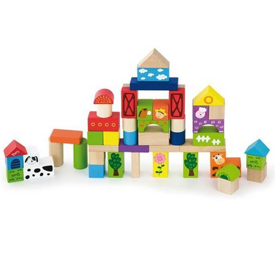 Набор строительных блоков Viga Toys Ферма (50285) Spok