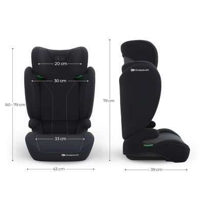 Автокрісло Kinderkraft i-Spark 2 Plus i-Size Black (KCISPA02BLKPL00) Spok