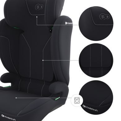 Автокрісло Kinderkraft i-Spark 2 Plus i-Size Black (KCISPA02BLKPL00) Spok