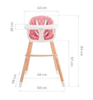Стільчик для годування Babytiger Tini Pink (BTKTINIPNK0000) Spok