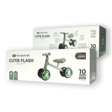 Каталка-беговел Kinderkraft Cutie Flash Green (KRCUFL00GRE0000) Spok