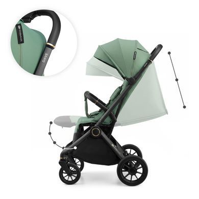 Прогулочная коляска Kinderkraft Dave Sage Green (KSDAVE00GRE0000) Spok