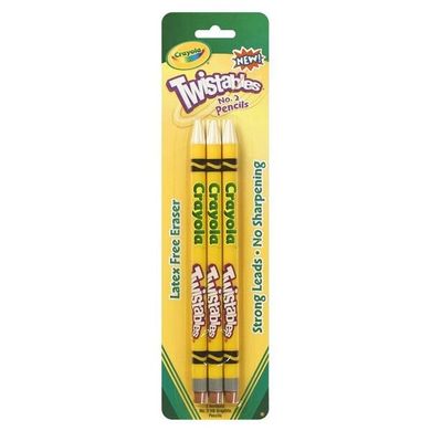 3 простых механических карандаша HB с ластиками Crayola (071662375034) Spok