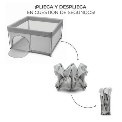 Манеж Kinderkraft Ziki Grey (KLZIKI00GRY0000) Spok