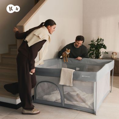 Манеж Kinderkraft Ziki Grey (KLZIKI00GRY0000) Spok