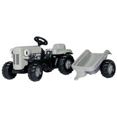 Педальный трактор с прицепом Rolly Toys RollyKid-X Little Grey Fergie Серый (014941) Spok